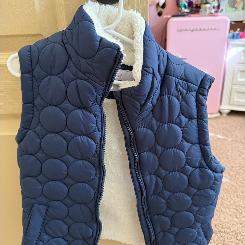Kids Blue Quilted Vest